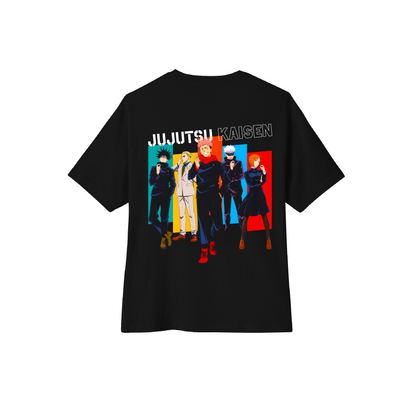 Camiseta oversize Jujutsu Kaisen personajes