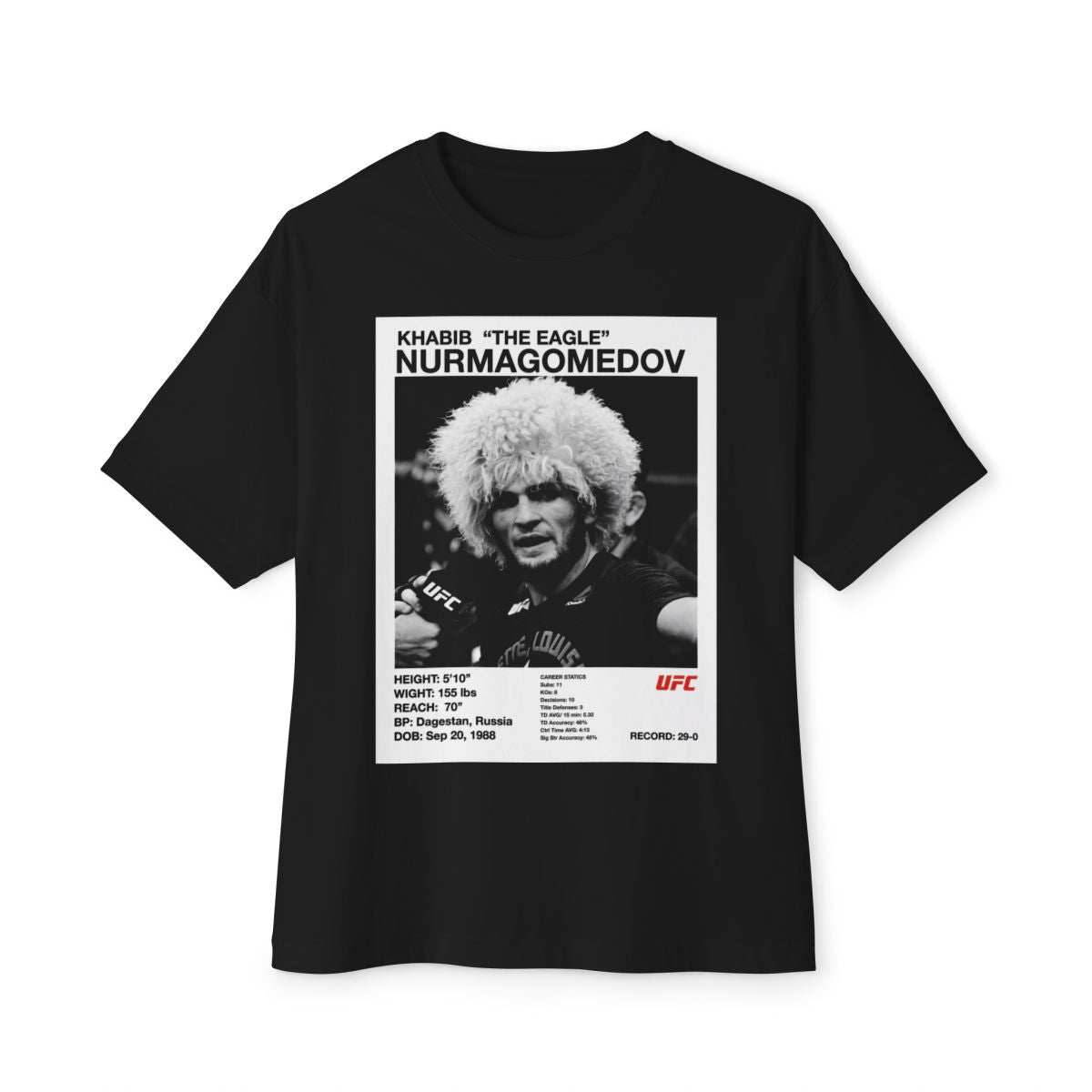Camiseta oversize Khabib