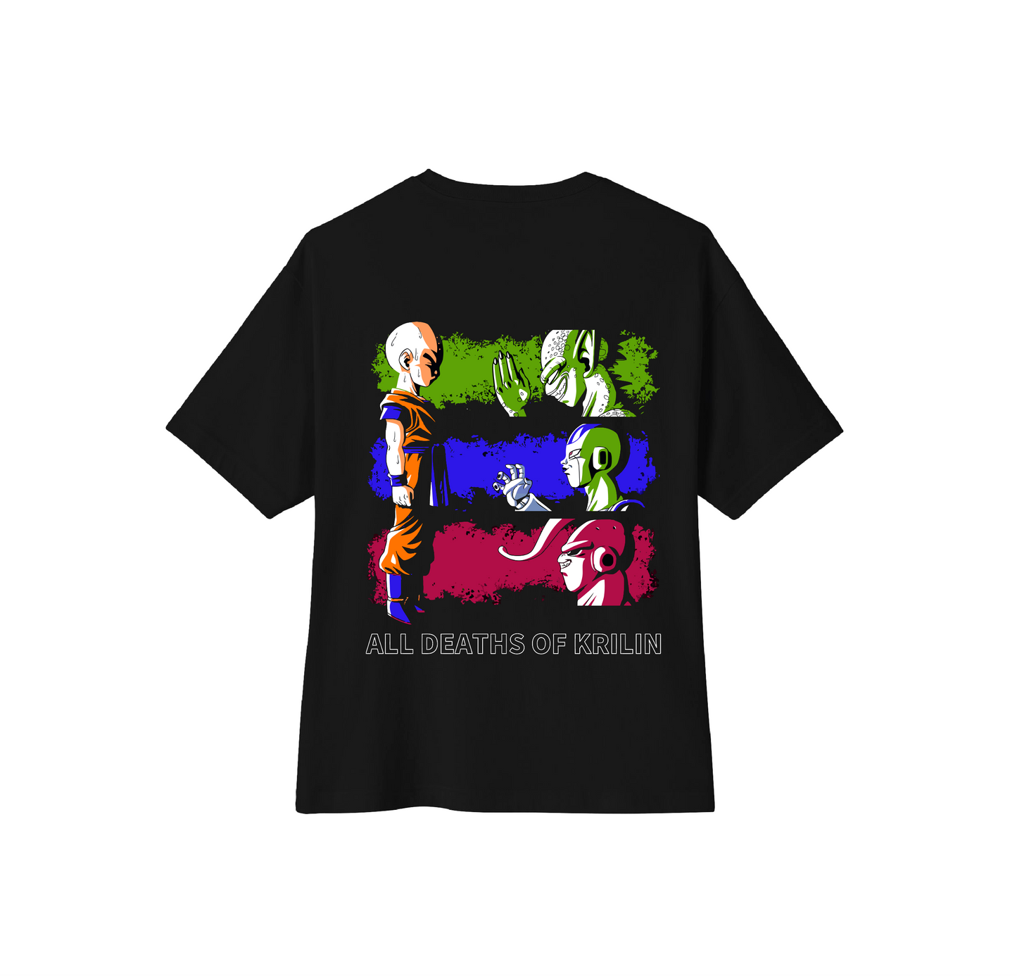 Camiseta oversize negra Krillin